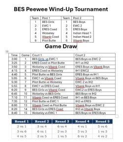 Dev. BBall Tournament Schedule